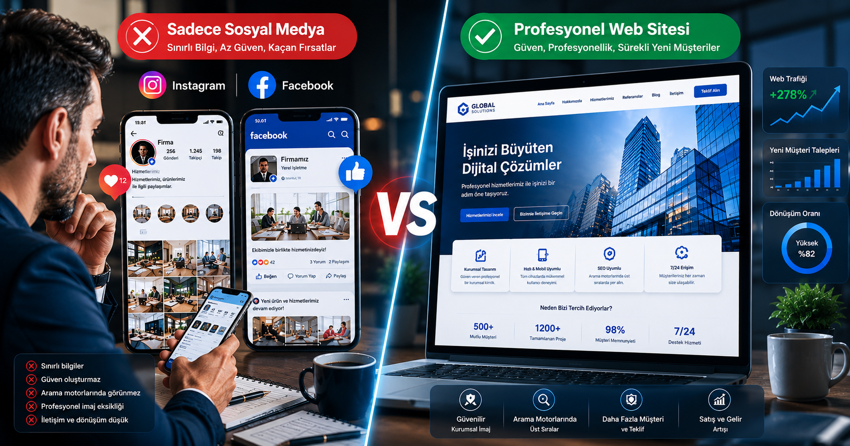 Kurumsal Web Sitesi ile Sosyal Medya Hesabı Arasındaki Fark